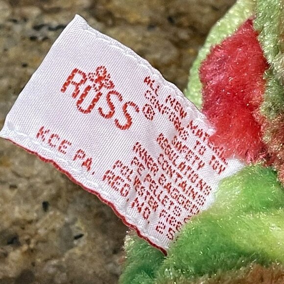 Russ Confetti Teddy Bear Plush Toy Animal 10" Rainbow Splash Tie Dye Ribbon - Picture 7 of 8